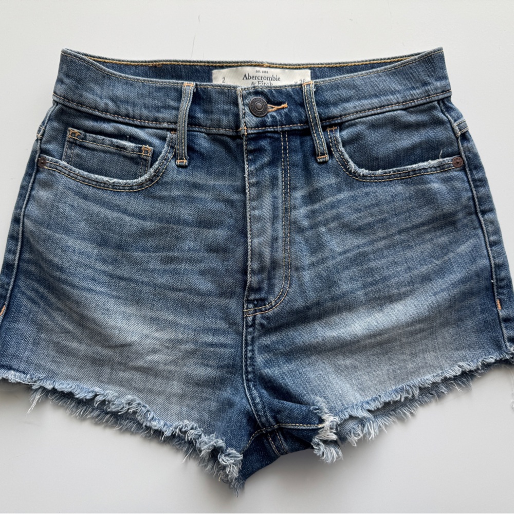 Abercrombie & Fitch High Rise Denim Shorts